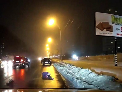 У Броварах на пішохідному переході таксист збив жінку (ВІДЕО)