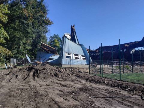 Спорткомплекс у Згурівці досі не відновлено