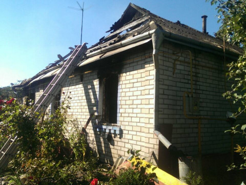 На Обухівщині ледь не згорів житловий будинок