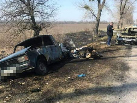 Вкрали 200 тисяч гривень та спалили власне авто: на Київщині пограбували пенсійну машину (ФОТО)