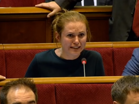 Мажоритарниця з Київщини розплакалася прямо в залі Верховної Ради (ВІДЕО)