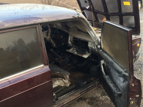 У Яготинському районі на ходу загорівся автомобіль