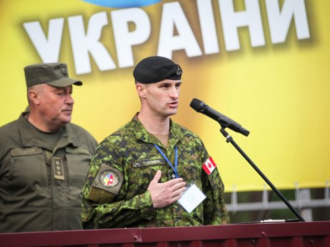 Військовослужбовці України та Канади розпочали спільні навчання на Київщині (ФОТО)