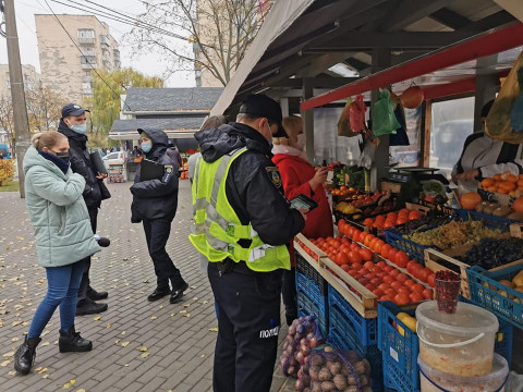 Ірпінська поліція продовжує штрафувати порушників за недотримання правил карантину (ФОТО)