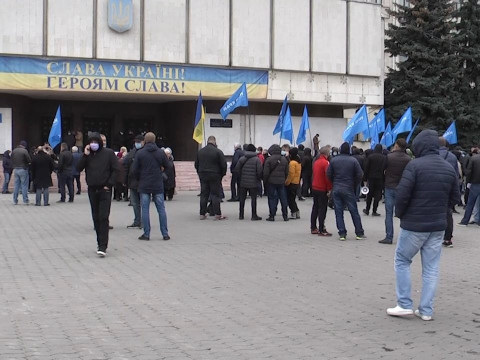 Партія "Наш край" зібрала мітинг під стінами ЦВК через масштабні фальсифікації на Київщині (ВІДЕО)