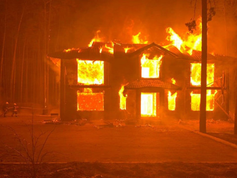 На Переяславщині ущент згорів житловий будинок (ФОТО)