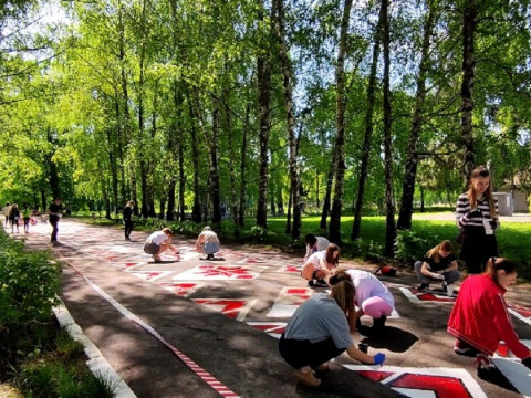 У Згурівському парку відновили вишиванку (ФОТО)