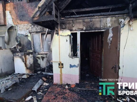 У Броварах через коротке замикання згорів дотла приватний будинок (ВІДЕО, ФОТО)