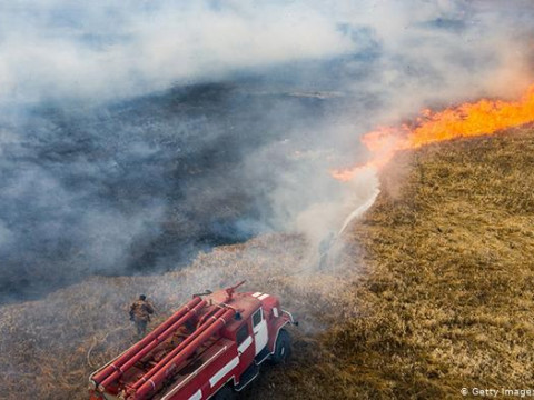 Пожежа у зоні відчуження не несе загрози сховищам радіаційних відходів