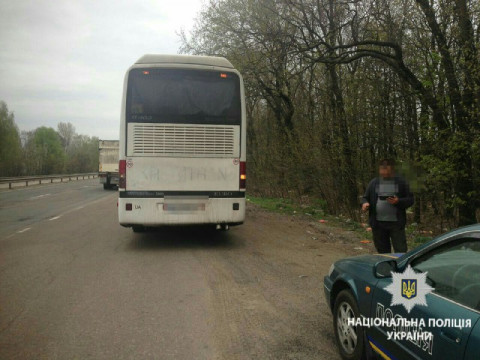 На Київщині водій автобуса здійснював перевезення дітей без погоджувальних документів (ФОТО)
