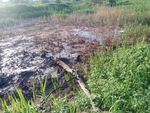 У Баришівському районі вантажівка виливала нечистоти на поле (ФОТО) 