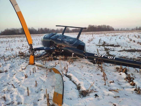 Неподалік від Борисполя розбився вертоліт (ФОТО)
