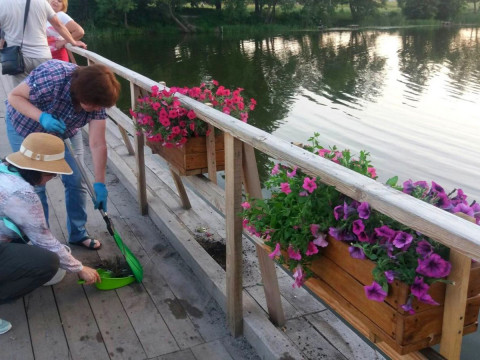 У Білій Церкві відновили зіпсовані вандалами клумби