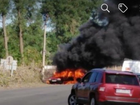 У Фастові дотла згорів автомобіль
