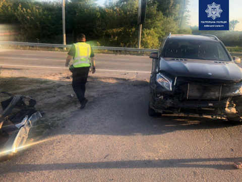 Поблизу Борисполя в ДТП потрапили дві іномарки