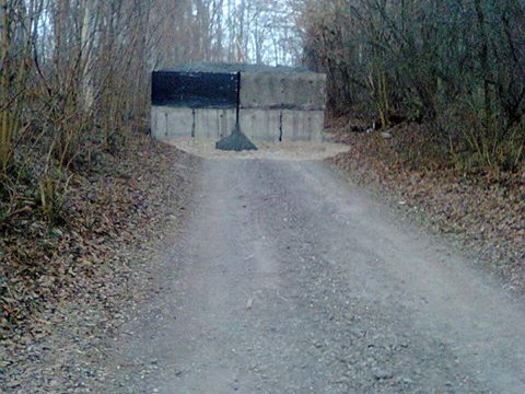 У лісі в Києво-Святошинському районі встановили бетонний шлагбаум (ВІДЕО)