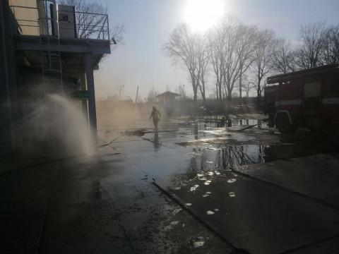 На Броварщині вогонь знищив тренувальне приміщення (ФОТО)