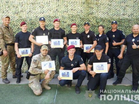 Поліцейський з Київщини посів друге місце під час проходження навчально-тренувального курсу з тактичної підготовки