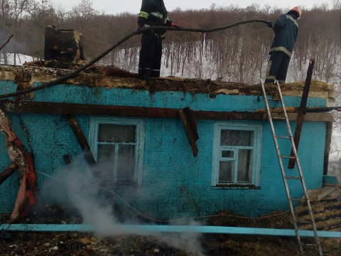 На Богуславщині згорів будинок 