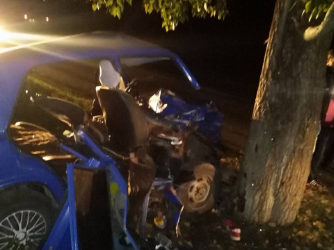 В Богуславі об дерево розбився автомобіль – двоє пасажирів загинуло