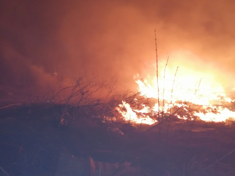 У Баришівському районі на сміттєзвалищі розгорнулася масштабна пожежа (ФОТО) 