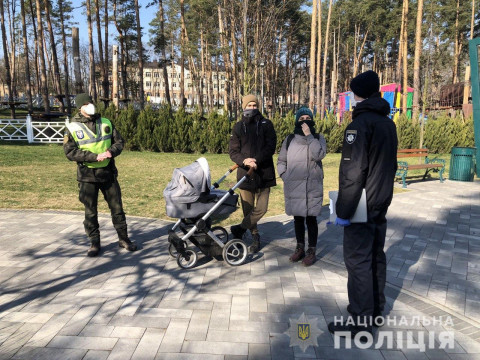 Поліція Київщини покарала понад 160 осіб за порушення карантину