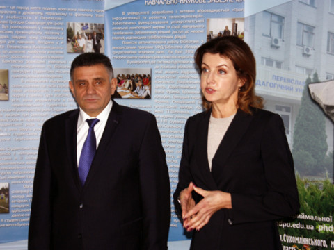 До Переяслава приїхала Марина Порошенко презентувати майбутнім учителям інклюзивну освіту