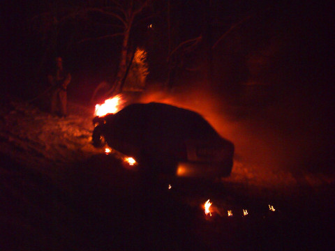 У Ржищеві загорівся автомобіль