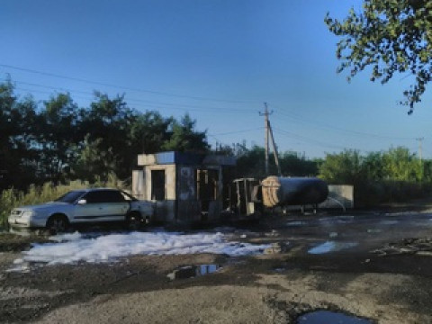 Газову автозаправну станцію, яка згоріла під Києвом, пов’язують із зятем голови Тарасівської сільської ради