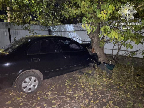 П’яний водій Nisan Almera в Яготині врізався у дерево (ФОТО)