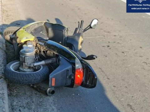 У Борисполі п’яний водій скутера став винуватцем ДТП (ФОТО)