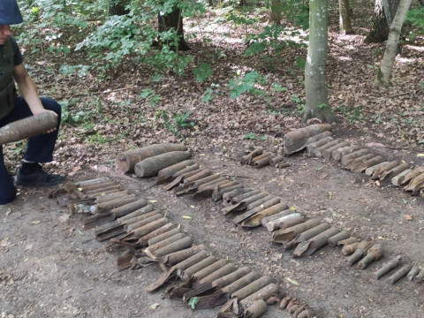 У садовому товаристві на Білоцерківщині виявили старі снаряди