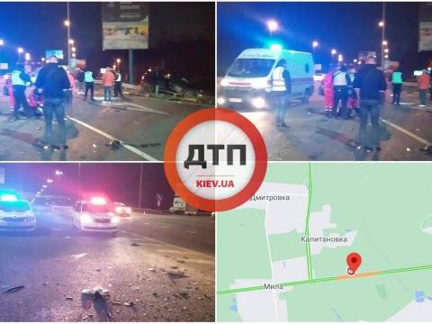 У Києво-Святошинському районі зіткнулося дві автівки: є загиблі (ВІДЕО)