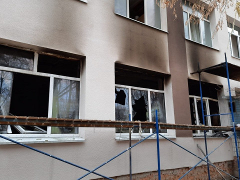 Причиною пожежі у Тетіївській школі міг стати підпал (ФОТО)