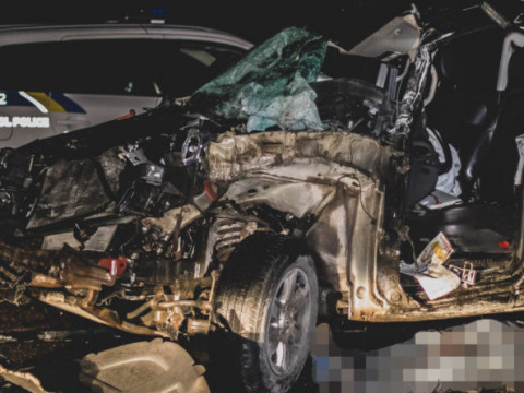 У Броварах іномарка на швидкості протаранила фуру: є жертви (ВІДЕО)
