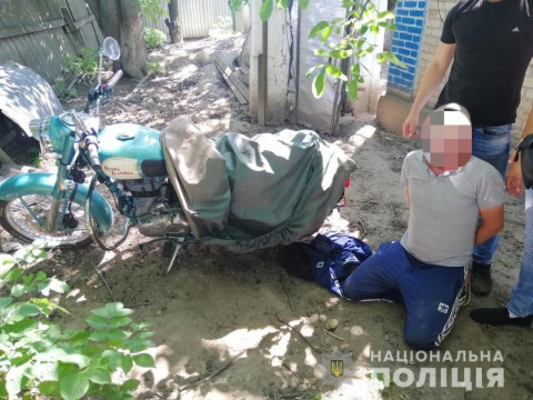 У Борисполі затримали чоловіка, який вкрав мотоцикл