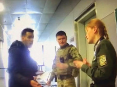 У "Борисполі" прикордонник ледь не постраждав від нападу іноземця (ВІДЕО)