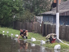 На Київщині рятувальники борються з наслідками негоди (ФОТО)