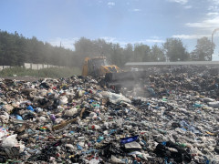 Масштабна пожежа  у Вишгородському районі: загорілося сміттєзвалище (ФОТО)