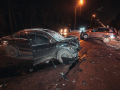 ДТП під столицею: вщент розбито дві іномарки (ВІДЕО)