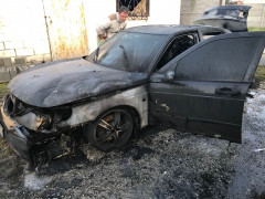 У Бориспільському районі дотла згоріла іномарка 