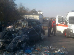 На Васильківщині зіткнулося два автомобіля (ФОТО) 