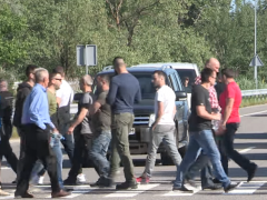 Незадоволені пайовики перекрили об’їзну дорогу Обухова (ВІДЕО)