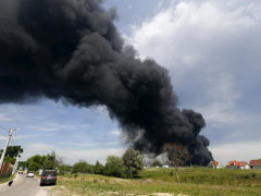 У Василькові спалахнула сильна пожежа