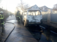 В Обухівському районі згорів автомобіль