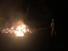 У Сквирі сталась пожежа через сміття на узбіччі