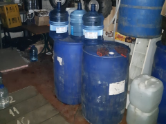В Обухові ліквідували підприємство з виготовлення фальсифікованого алкоголю (ФОТО)