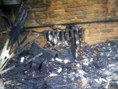 Згоріла навіть коляска: у Таращі родина погорільців потребує допомоги (ФОТО)