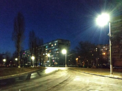 У місті Українка відновлюють вуличне освітлення