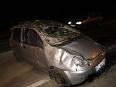 Під Києвом перевернувся Daewoo Matiz (ВІДЕО, ФОТО)